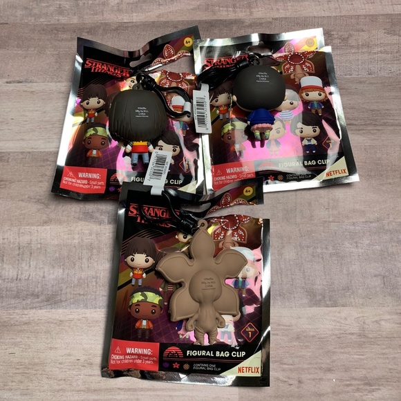 Stranger Things Series 1 Blind Bag Figural Key Chain Bundle - Picture 4 of 4